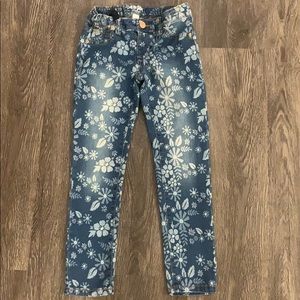 Floral jeans